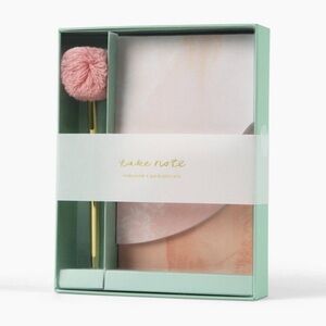Garven Tiered Notepad with Pom Pen Set